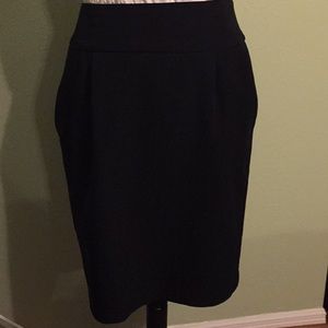 Black pencil skirt